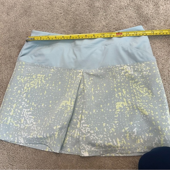 Adidas light pastel blue yellow Golf tennis skort skirt Sz S - Picture 6 of 7
